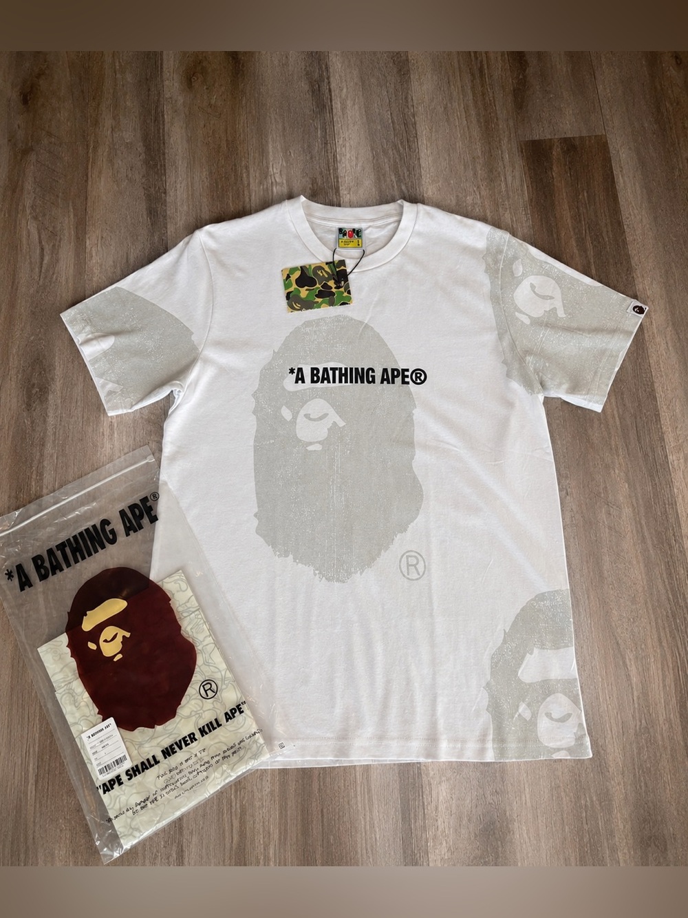 Bape t shirt white